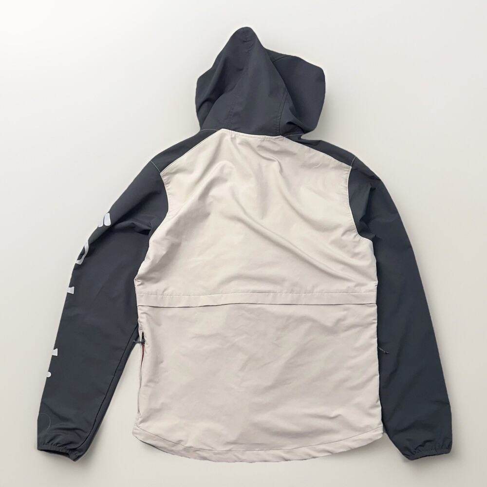 COLUMBIA Slick Creek Softshell Jacket 1900571 Mens M Biege Grey Hooded Windbreak - Picture 2 of 11